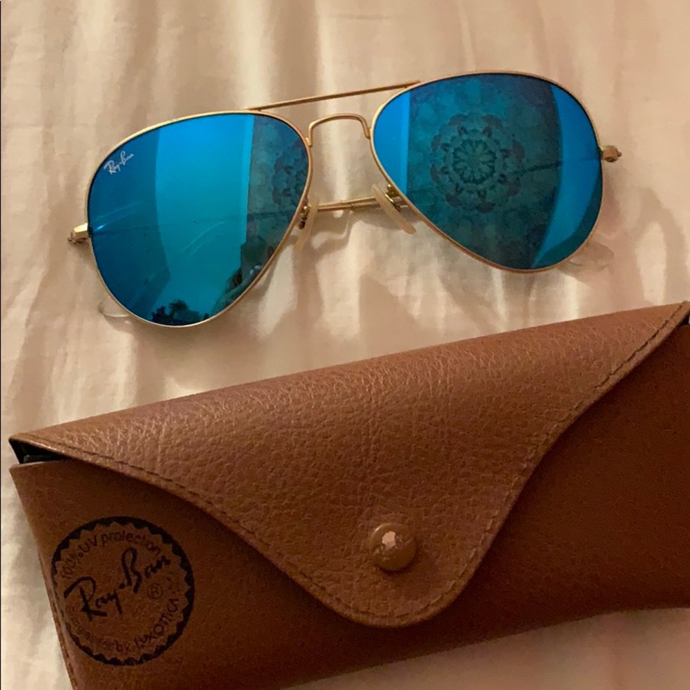 Ray ban blue lenses sunglasses